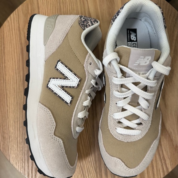 New Balance 515 Tan and White Sneakers - Picture 5 of 11
